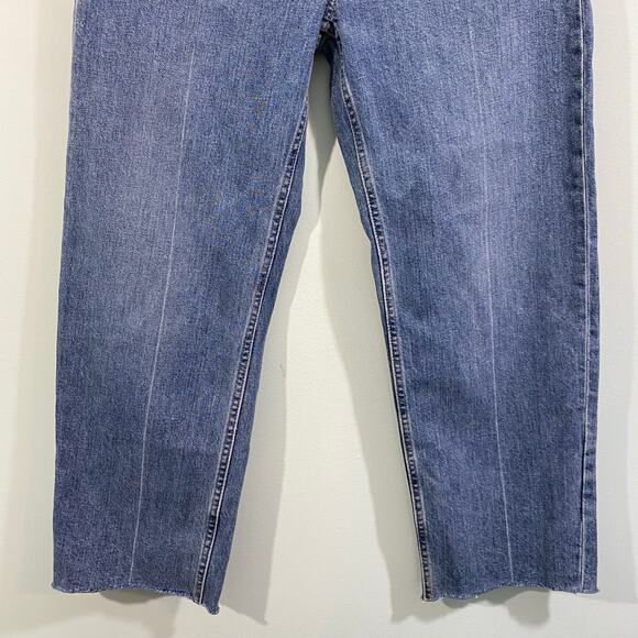Everlane Women Blue Organic Cotton Straight Leg The Way High Jean Size 28 R - Picture 3 of 8